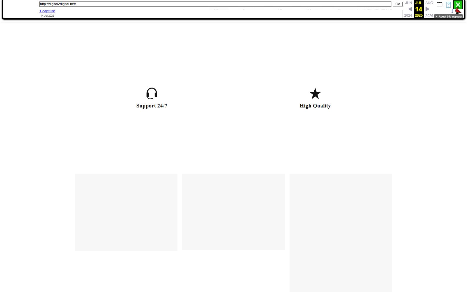 D2D website home page as archived in the Wayback Machine